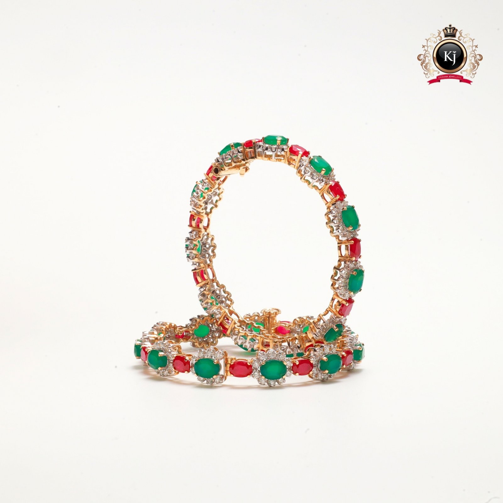 Gulharita – Ruby, Emerald & Diamond Kada