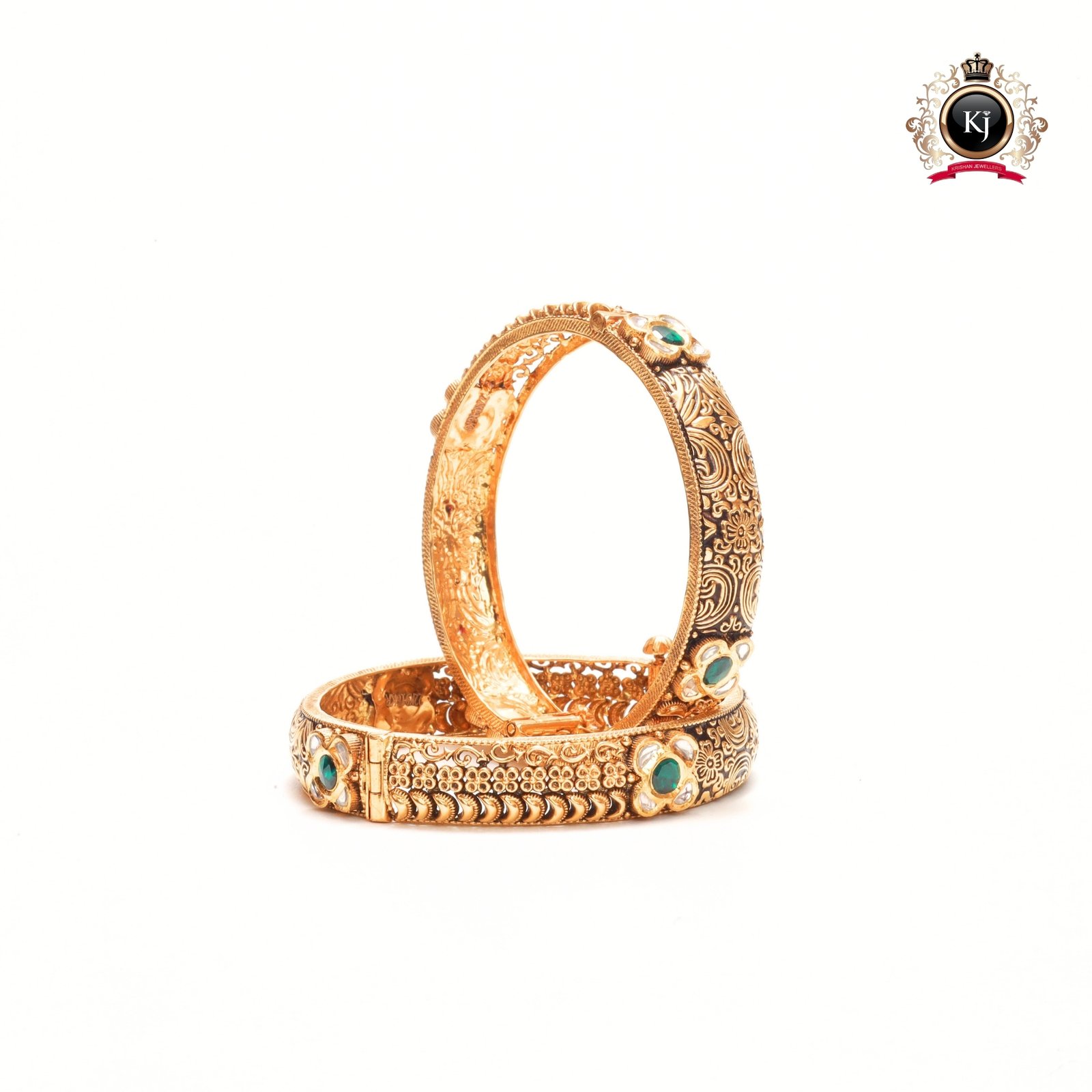 Rajsi Bangadi – 22K Gold Heritage Bangles