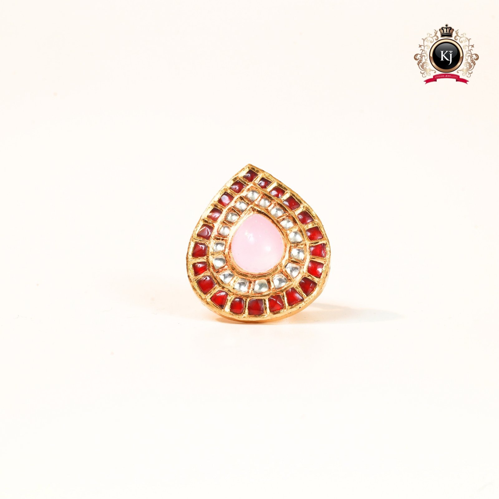 Rajmohini Ring – 22K Gold Kundan Ring
