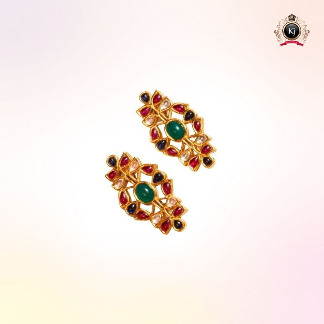 Sheesh Mahal Hair Clips – 22K Gold Kundan Hair Accessories