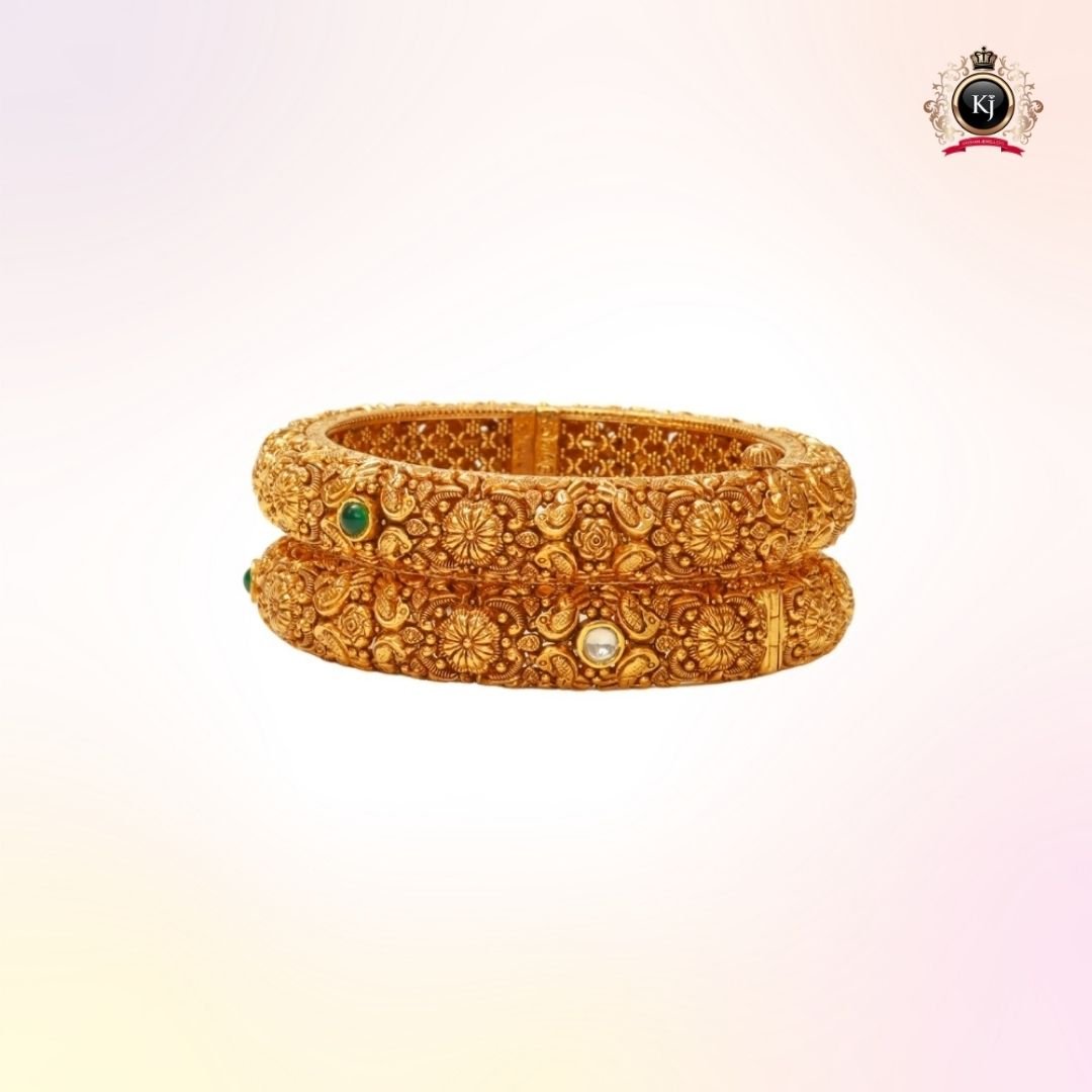 Rajvilas Kada – 22K Gold Kada Pair