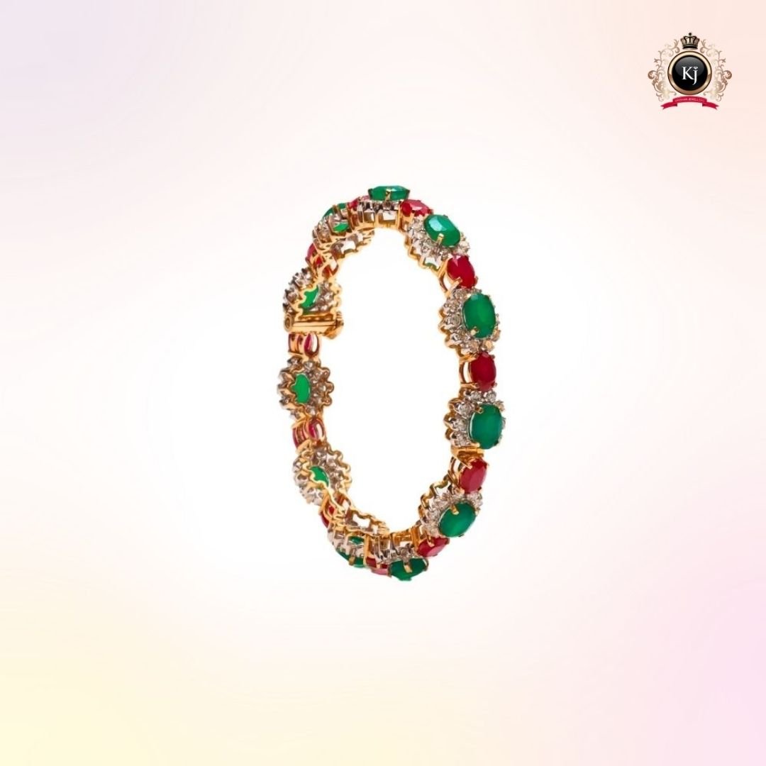 Gulharita – Ruby, Emerald & Diamond Kada
