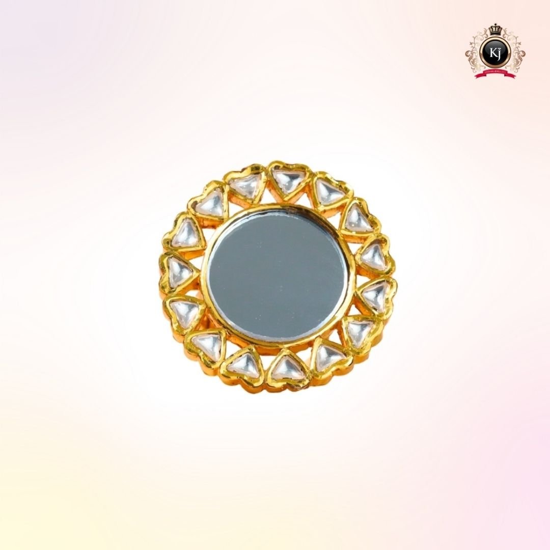 Rajdarshan Ring – 22K Gold Polki/Kundan Ring