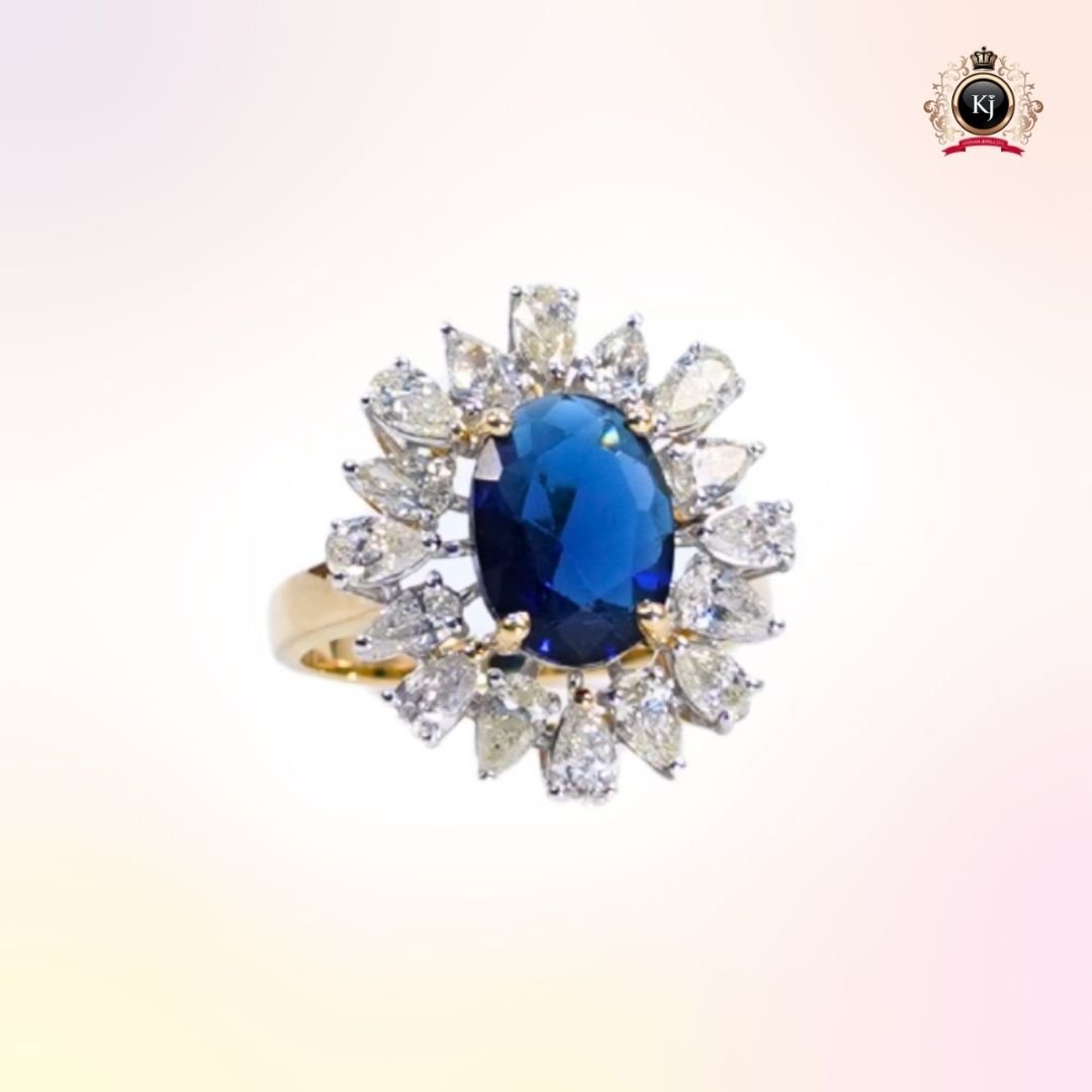 Ocean Radiance – Sapphire & Diamond Ring