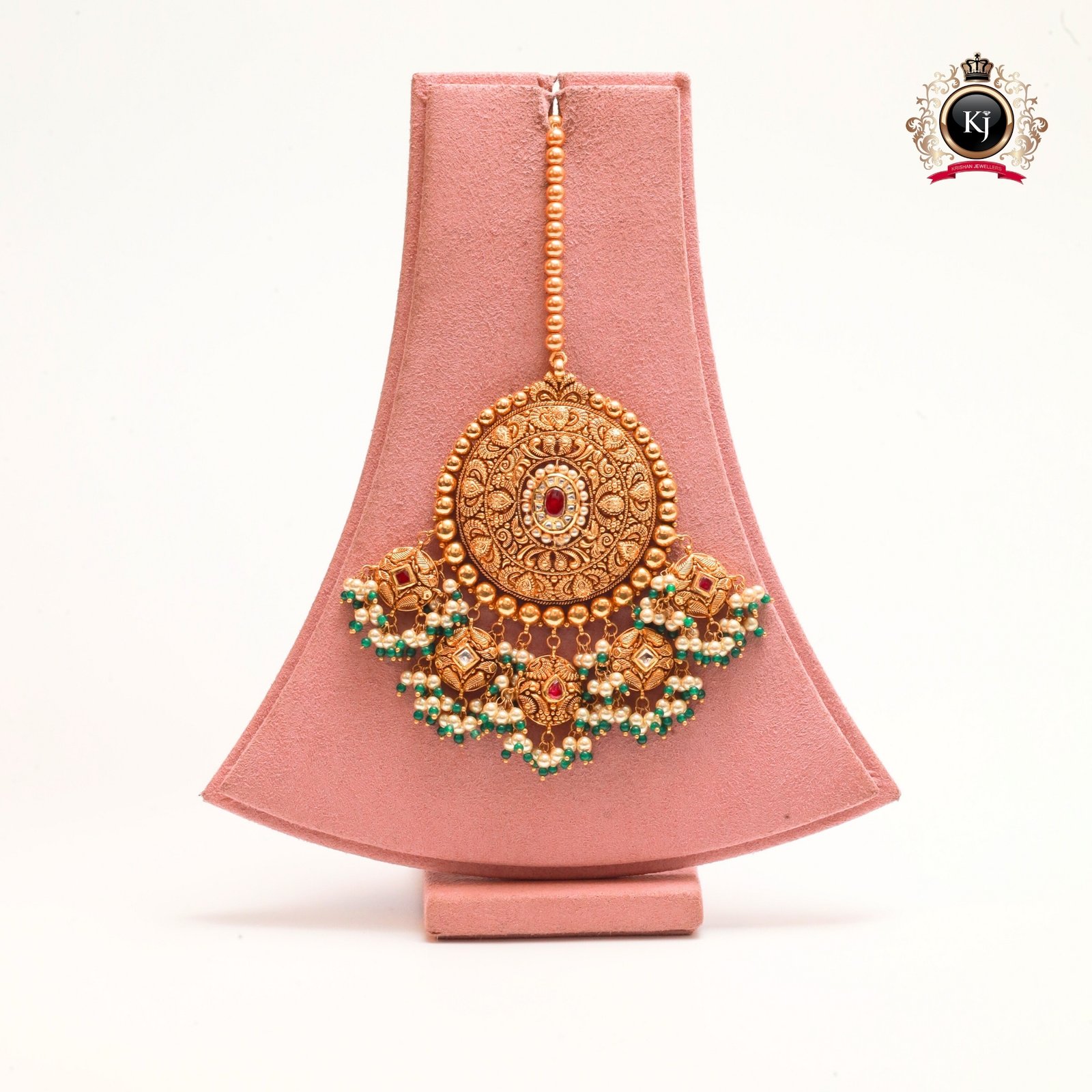 Traditional Gold Tikka – 22K Gold Bridal Tikka